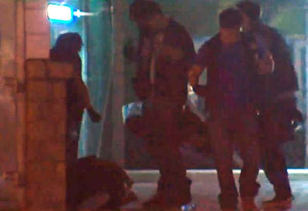 A still from a video of Tsang being assaulted. Photo: TVB