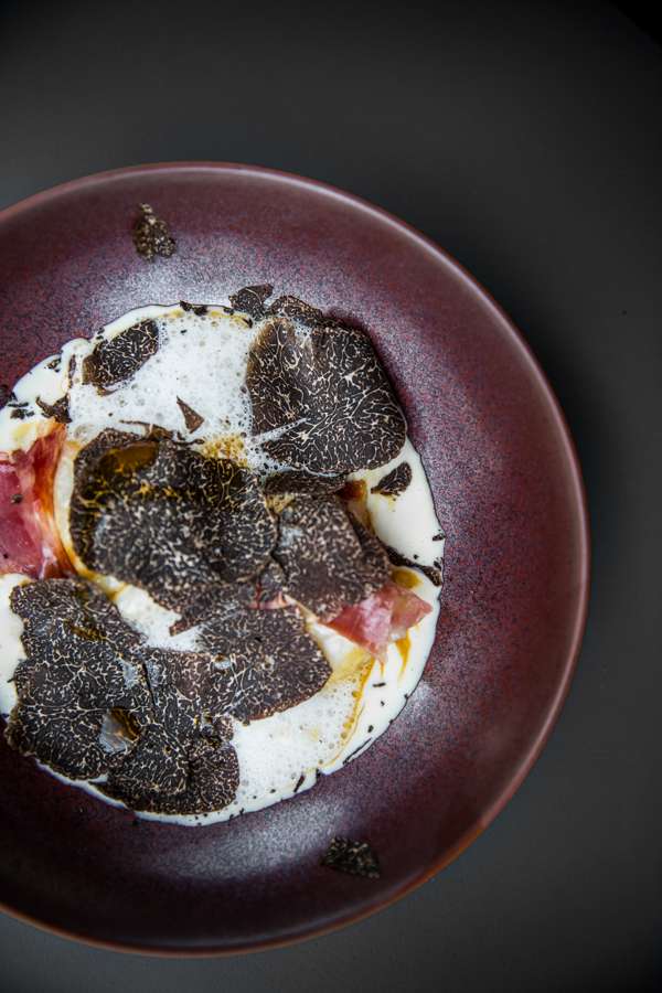Kobayashi’s exclusive dish – gnocchi with Iberico ham and black truffle. Photo: Antoinette Bruno