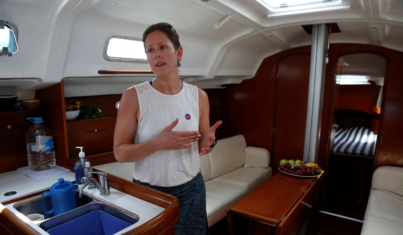 A woman who works with Women on Waves, a Dutch non-profit that provides abortion services beyond the territorial waters of countries where abortion is illegal. Photo: Reuters