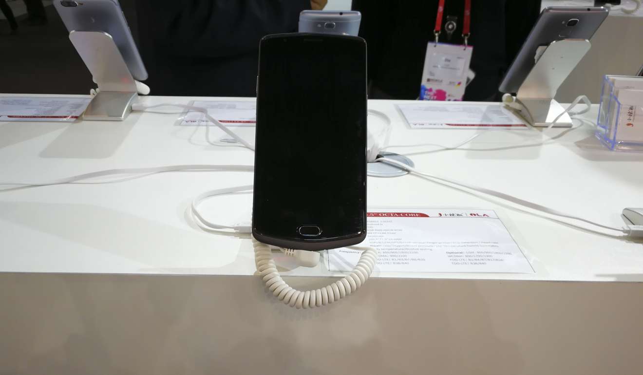 A Xiaolajiao smartphone at MWC. Photo: Ben Sin