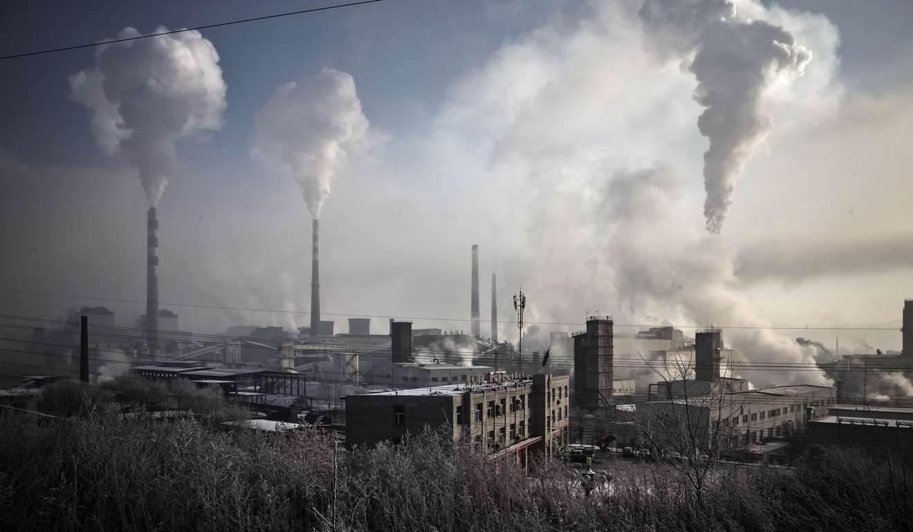 Water vapour and smoke rise from the Tonghua Iron & Steel Group plant in Tonghua, Jilin province. The city's once-thriving state-run steel mills have slipped inexorably into decline. Photo: Bloomberg