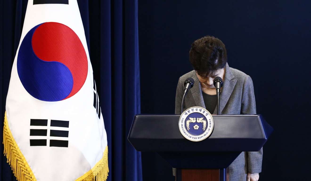 Park Geun-hye addressed her nation over the scandal that ultimately led to her downfall.