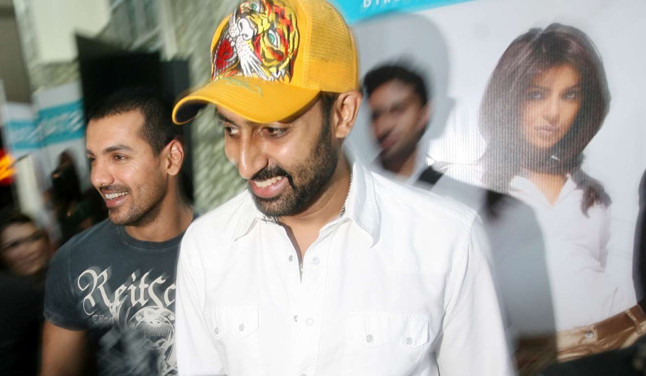 Indian Bollywood Actors John Abraham, left, and Abhishek Bachchan, who starred in Dostana. Photo: AFP