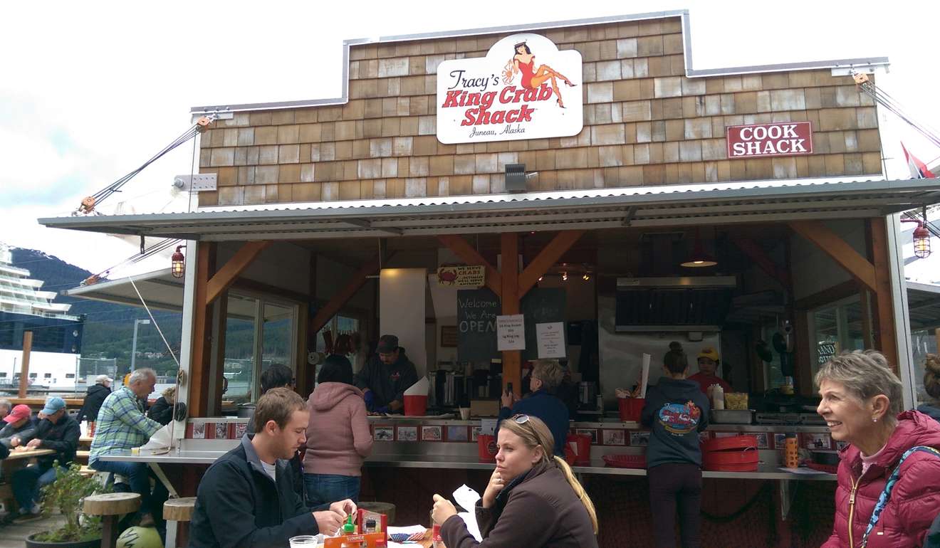 Tracy’s King Crab Shack provides a welcome break from cruise ship food.