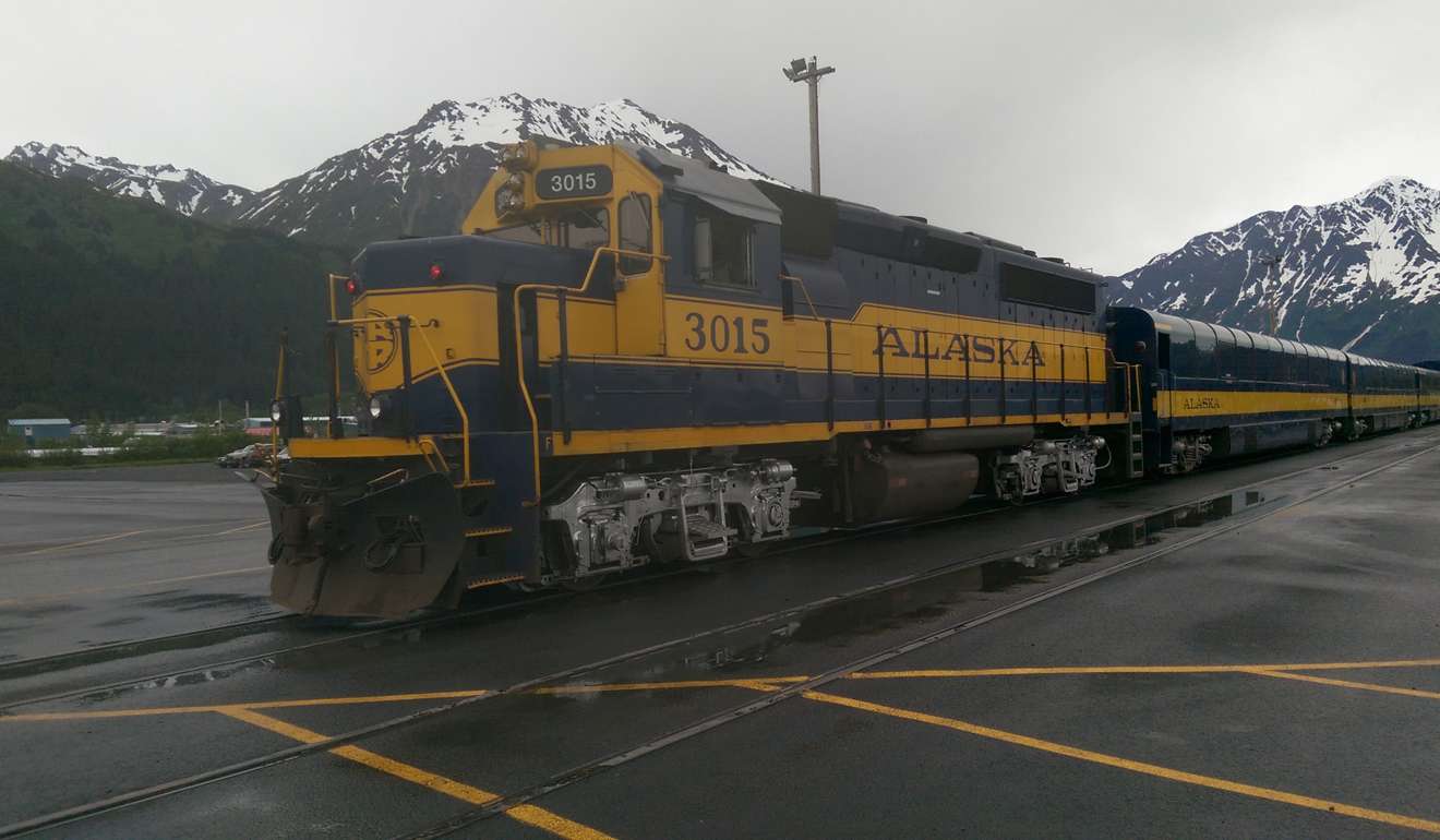 The train ride from Anchorage to Seward (pictured) takes you on a three-hour scenic route.