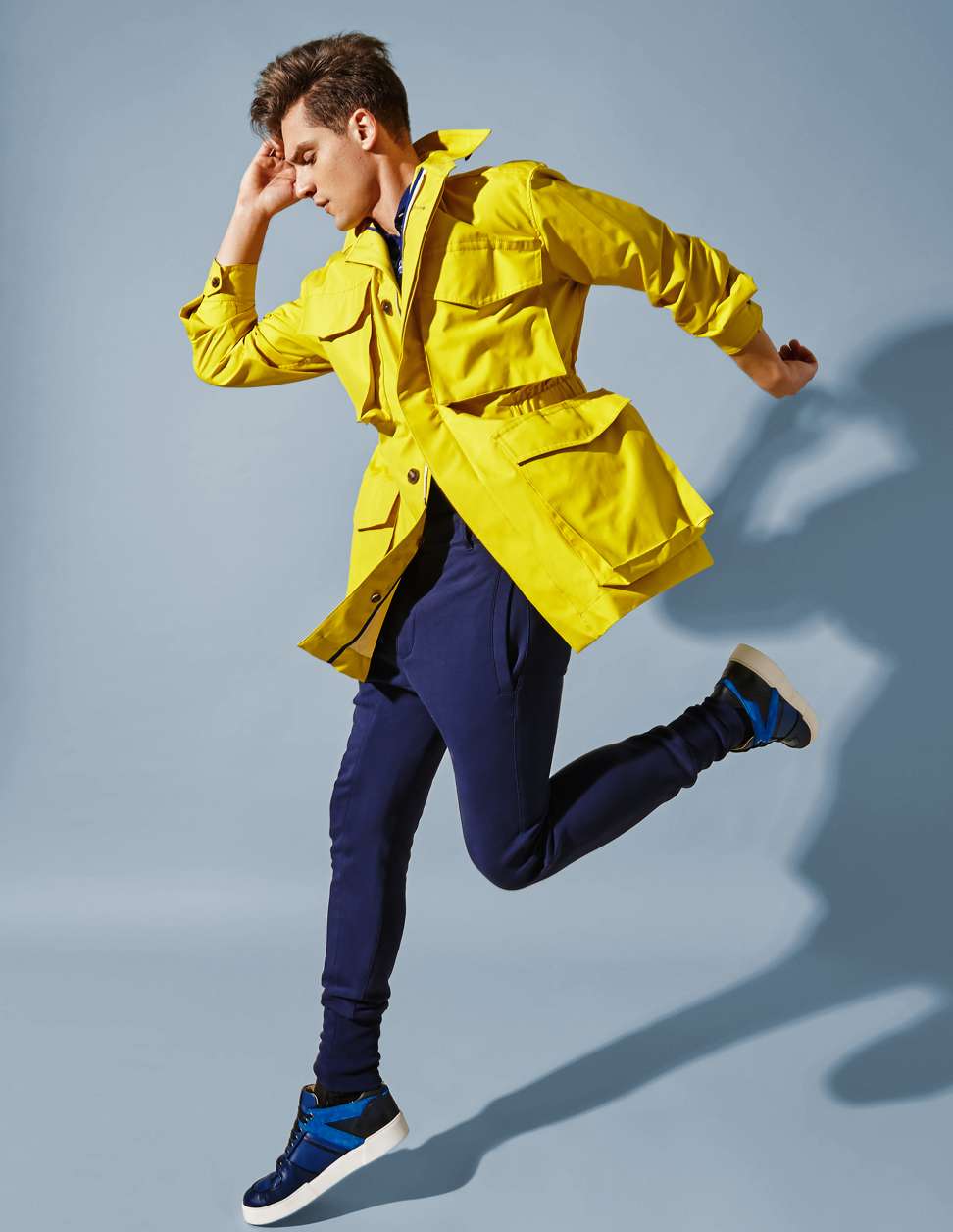 SALVATORE FERRAGAMO Coat and trousers CANALI Shirt PAUL ANDREW Shoes FALKE Socks
