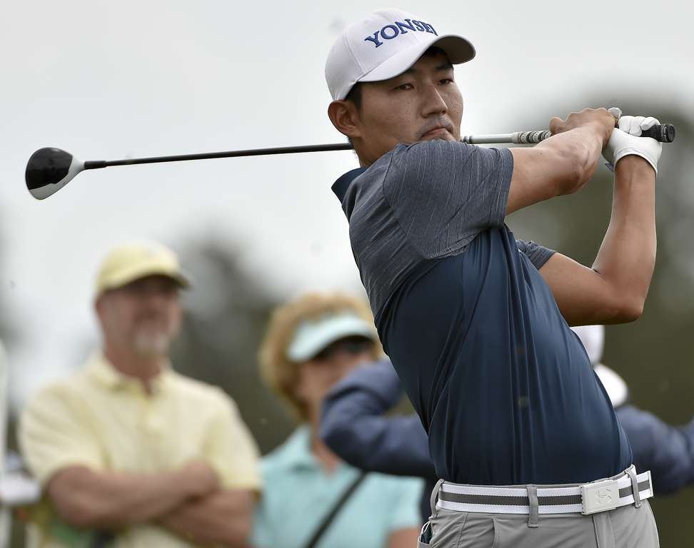 Kang is making a late play for an invitation to the Masters next week. Photo: AP