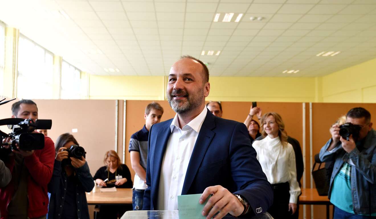 Independent presidential candidate Sasa Jankovic, supported by the centre-left Democratic Party, finished a distant second in Sunday’s presidential vote. Photo: AFP
