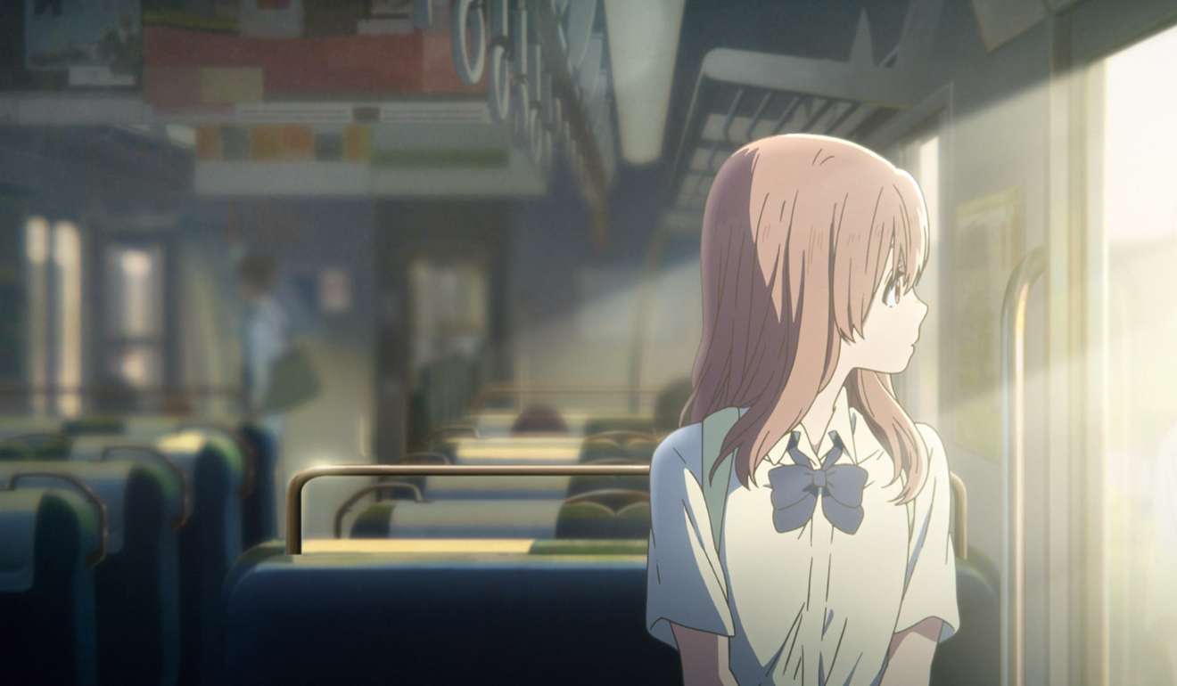 Nishimiya (voiced by Saori Hayami) in A Silent Voice.