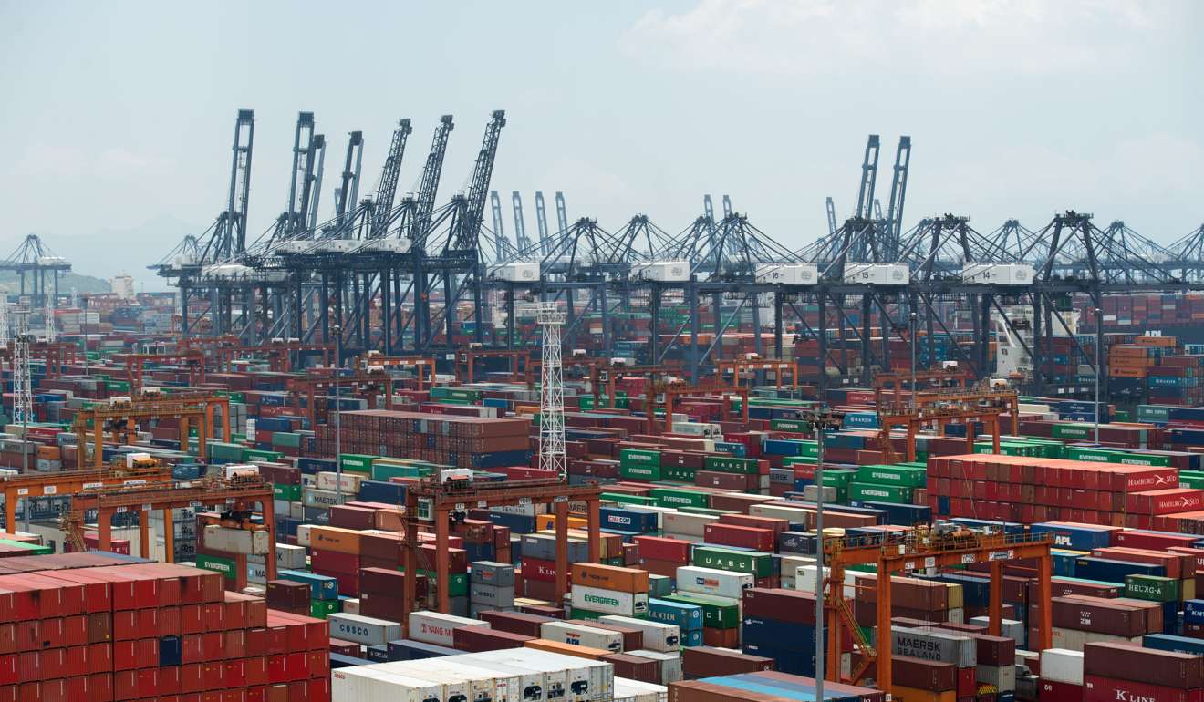 Yantian Port, in Shenzhen, next to Hong Kong. China’s exports in March surged 16.4 per cent from a year earlier in US dollar terms. Photo: Xinhua