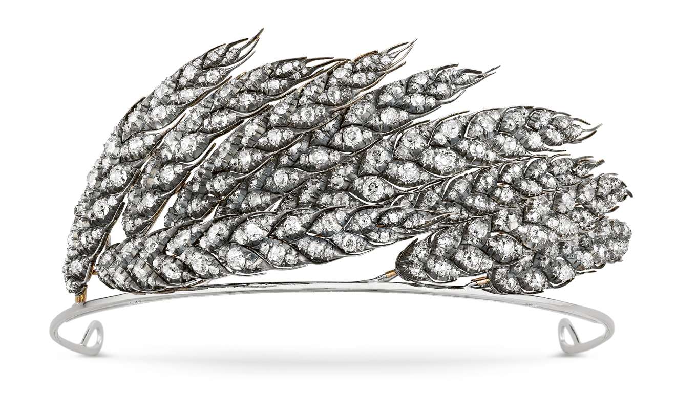 Chaumet's Ears of wheat bending in the wind diadem