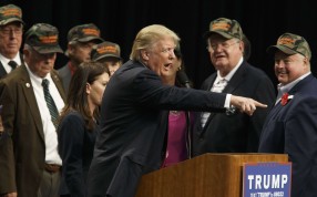 Donald Trump during a campaign event in San Diego. Photo: Bloomberg Donald Trump during a campaign event in San Diego. Photo: Bloomberg