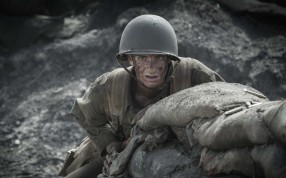 Andrew Garfield as Desmond Doss in Hacksaw Ridge (category IIB), directed by Mel Gibson. The film also stars Sam Worthington and Luke Bracey. Andrew Garfield as Desmond Doss in Hacksaw Ridge (category IIB), directed by Mel Gibson. The film also stars Sam Worthington and Luke Bracey.
