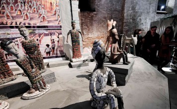 Chilean architect Alejandro Aravena, director of this year’s global showcase,  forgoes the flashy steel and glass for structures of brick, wood and rammed earth and a theme of fighting inequality