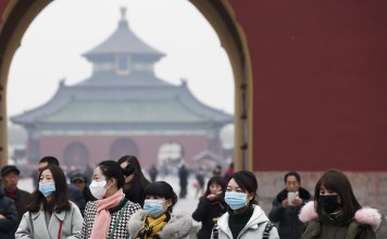 The capital is regularly cloaked in smog during the winter months. Photo: EPA