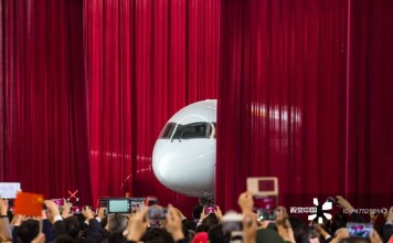 The Comac C919 is China’s answer to Airbus A320 and Boeing B737 planes. Photo: Imaginechina