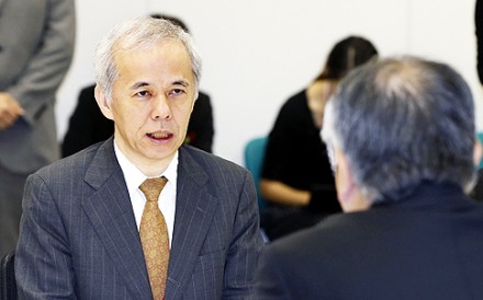 Tokyo Electric Power president Naomi Hirose on Friday. Photo: AP Tokyo Electric Power president Naomi Hirose on Friday. Photo: AP