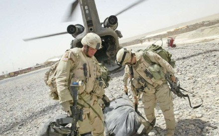 US soldiers land in Afghanistan. Photo: SCMP Pictures