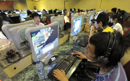 A file picture of people online at an internet cafe in Beijing. Photo: AFP