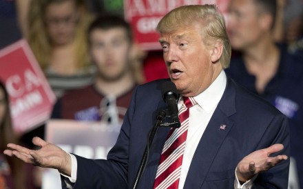 The Beijing ruling against Donald Trump’s lawsuit came only two days after he announced his candidacy in the US presidential election in June last year. Photo: AP