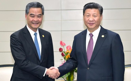 Chinese president tells Leung Chun-ying to maintain social and political stability but does not discuss his possible chief executive re-election bid