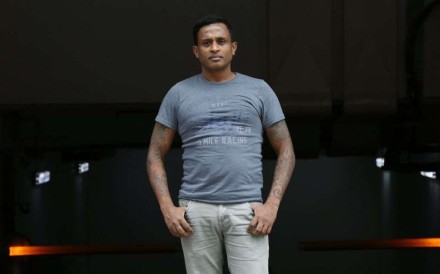 Ajith Pushpakumara, a former soldier from Sri Lanka, arrived in Hong Kong in 2006. Photo: Jonathan Wong