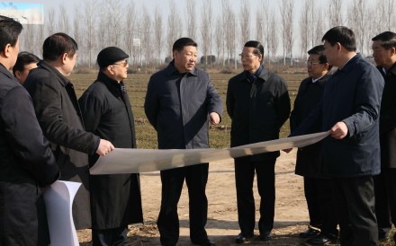 President Xi Jinping inspects the Xiongan New Area scheme in Anxin county of Baoding city, Hebei province, on February 23. The plan for the new area, about 100km southwest of downtown Beijing, was announced on April 1. Photo: Xinhua President Xi Jinping inspects the Xiongan New Area scheme in Anxin county of Baoding city, Hebei province, on February 23. The plan for the new area, about 100km southwest of downtown Beijing, was announced on April 1. Photo: Xinhua
