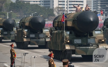 North Korea holds massive military parade amid high tension in the region