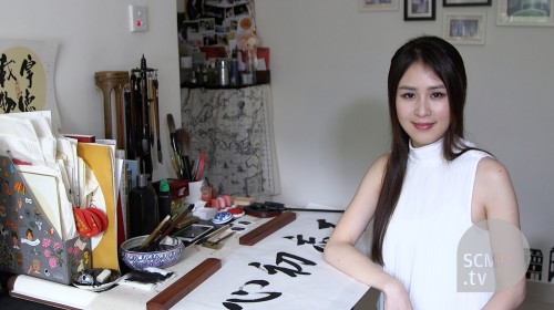 Hong Kong calligrapher combines traditional Chinese art with politics