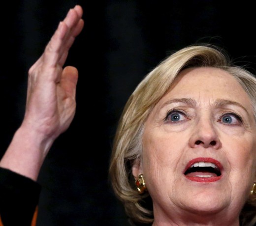 US Democratic presidential candidate Hillary Clinton. Photo: Reuters