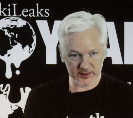 WikiLeaks founder Julian Assange participates via video link in an October 4 Berlin news conference marking the 10th anniversary of the group. Photo: AP WikiLeaks founder Julian Assange participates via video link in an October 4 Berlin news conference marking the 10th anniversary of the group. Photo: AP