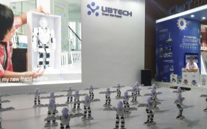 Robot ‘family assistants’ on show at the China Information Technology Expo in Shenzhen last week. Photo: He Huifeng