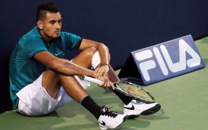 Nick Kyrgios has been in trouble with tennis authorities on several occasions this season. Photo: AFP