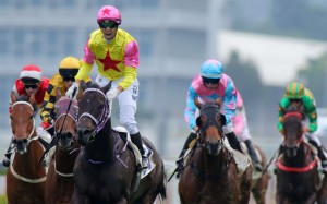 Joao Moreira screams in delight as Racing Supernova wins the Panasonic Cup. Photos: Kenneth Chan