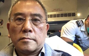 D100 host Lai Chak-fun received medical attention. Photo: SCMP Pictures