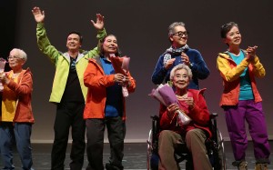 Elderly people taking part in Elderly Day celebrations organised by the Hong Kong Christian Society. Photo: Jonathan Wong
