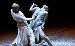 Akram Khan (left) in Until the Lions, which received its Asian debut at the Hong Kong Cultural Centre Grand Theatre. Photo: Jean-Louis Fernandez