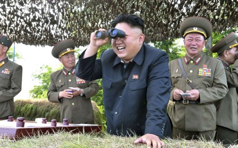 Kim Jong-un, seen here observing a military drill, has ordered more nuclear tests according to Pyongyang’s media. Photo: Reuters