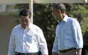 Chinese President Xi Jinping, left, walks with President Barack Obama at Sunnylands estate in California in June 2013. Photo: AP