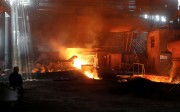 Steel production in Fenyang, Shanxi province. Donald Trump has been accused of stacking his economic team with veterans of US steel interests. Photo: Reuters