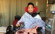 Andrew Cho is undergoing rehabilitation and treatment at Vancouver General Hospital after suffering a ruptured blood vessel in his spine that resulted in neck-down paralysis. Photo: Andrew Cho / GoFundMe