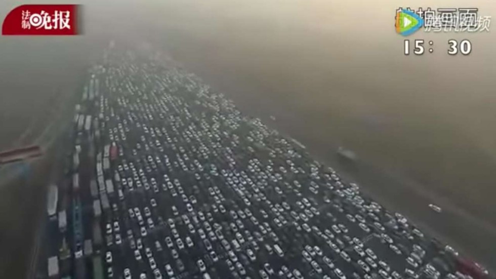 Αποτέλεσμα εικόνας για new year 2017 traffic jam china