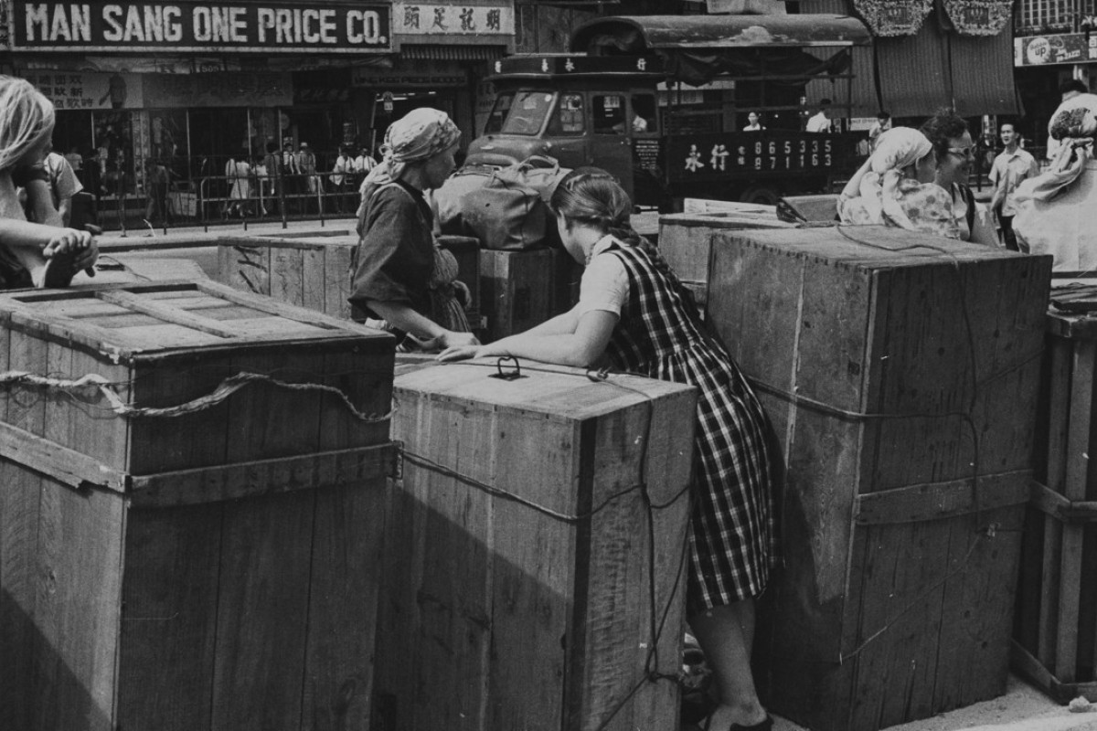 White Russian families were evicted from their hotel on court orders in May, 1966.