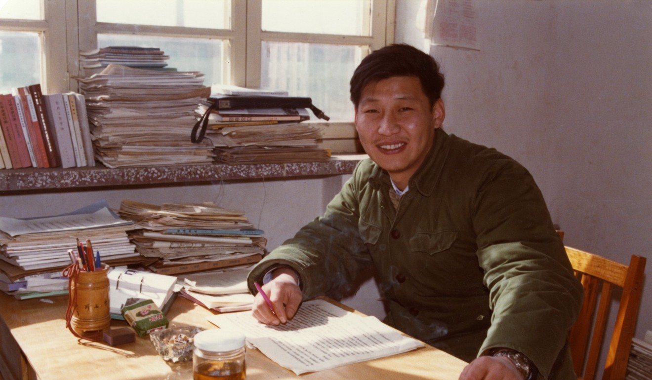 Xi Jinping pictured while working in Zhengding county in 1983. Photo: Xinhua