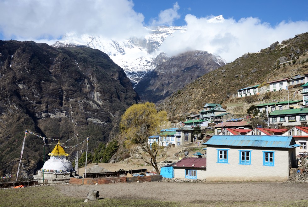 Namche Bazar, in Nepal.