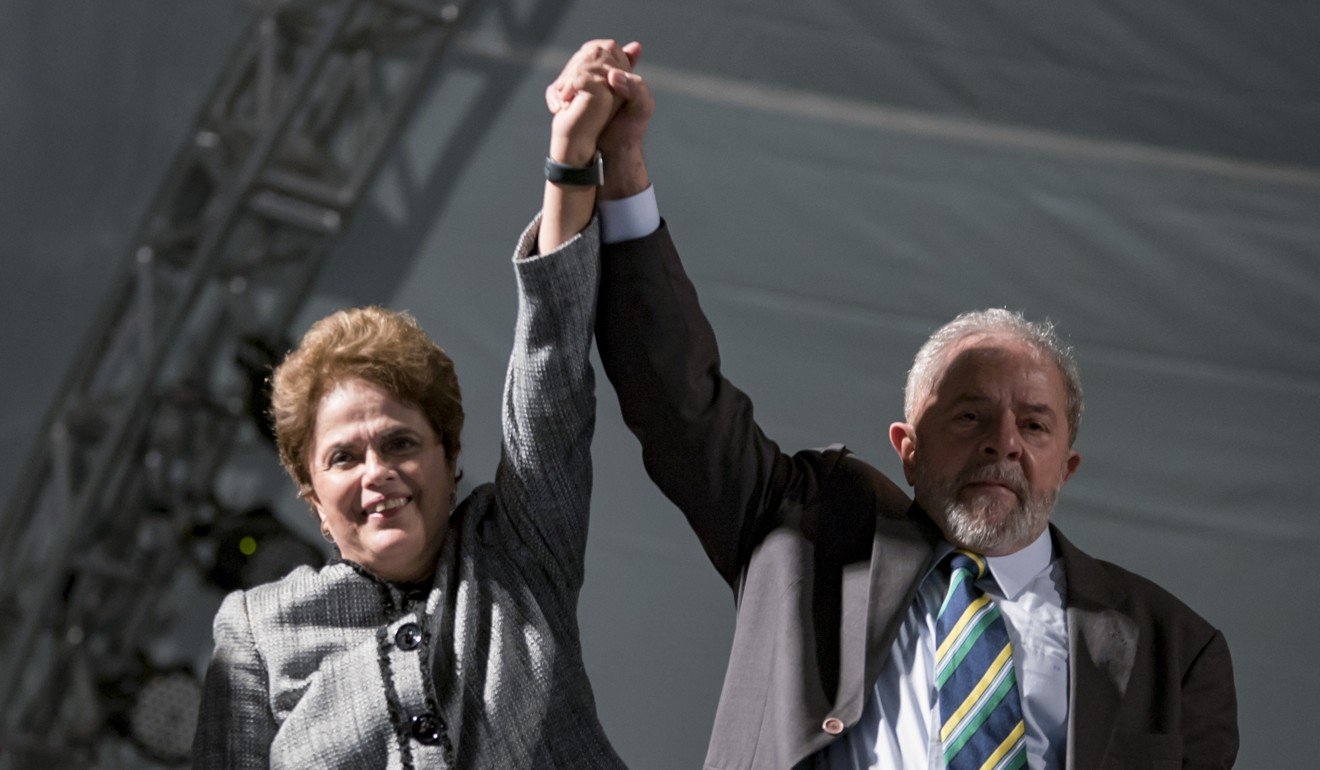 Former Brazilian presidents Luiz Inacio Lula da Silva and Dilma Rousseff. Photo: Xinhua