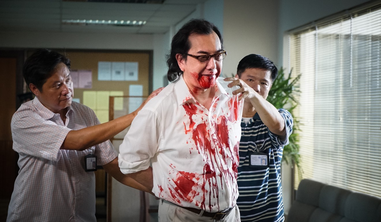 Anthony Wong (centre) in The Sleep Curse.