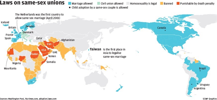 Taiwans Gay Marriage Ruling Raises Hopes Across Asia South China