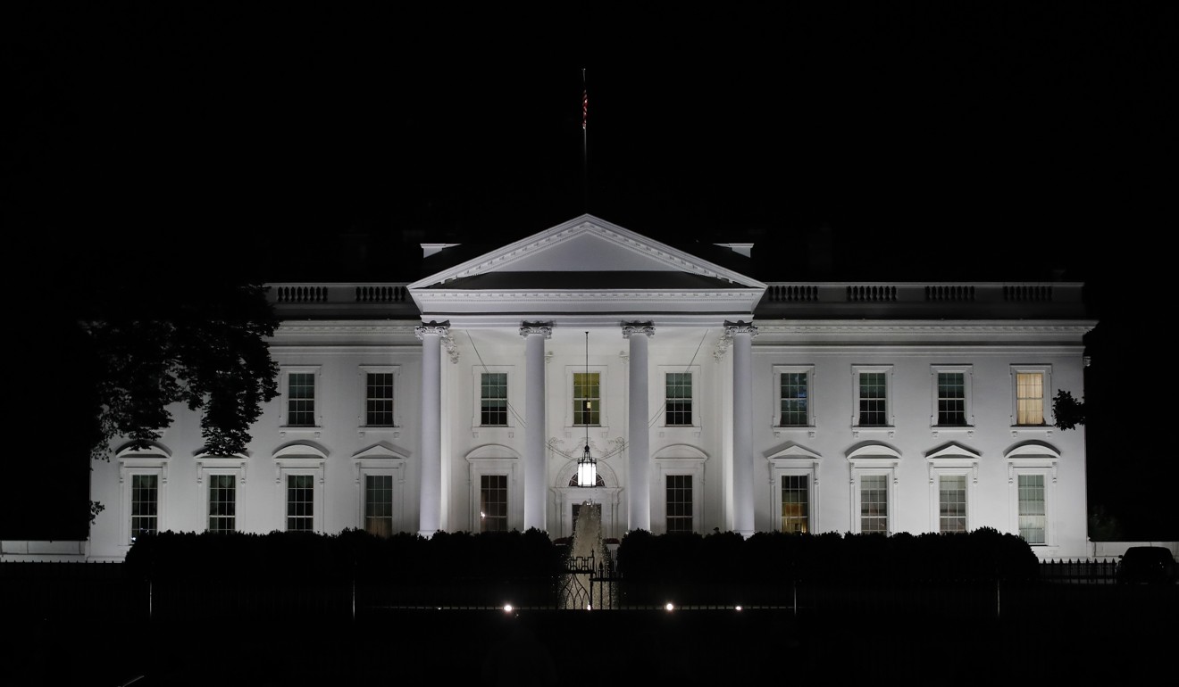 The White House at night, when Trump is often awake. File photo: AP