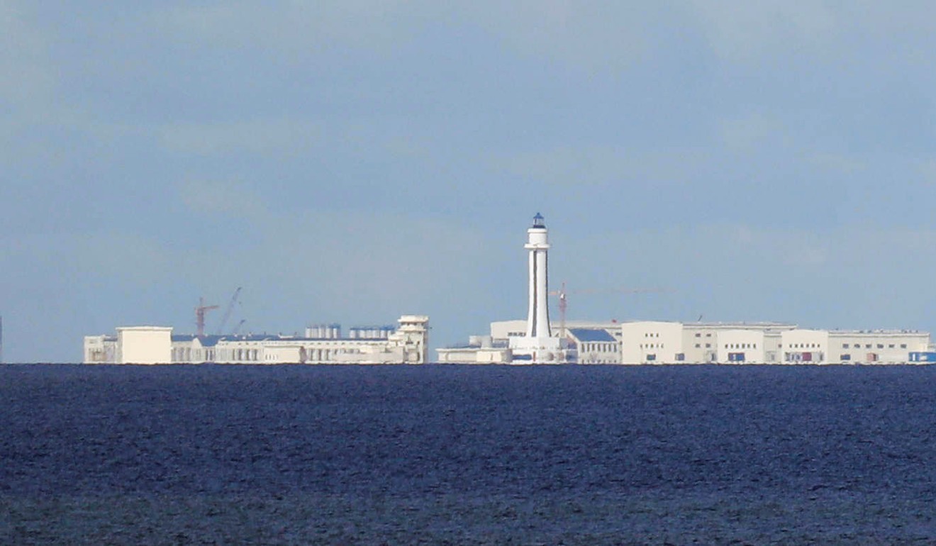 Chinese structures in the disputed Spratlys in the South China Sea. Photo: Reuters